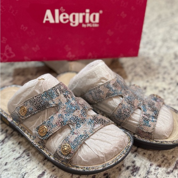 Alegria DINAH-FAWN DOTTIE ADJUSTABLE STRAP SLIDE SANDAL Sz 10.5-11 EU 41 NIB - Picture 4 of 16